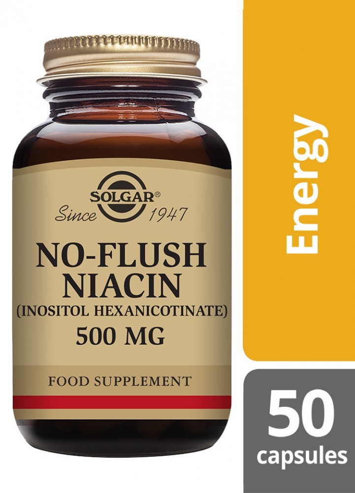 Solgar NO-Flush Niacin (Inositol Hexanicotinate) 500 MG