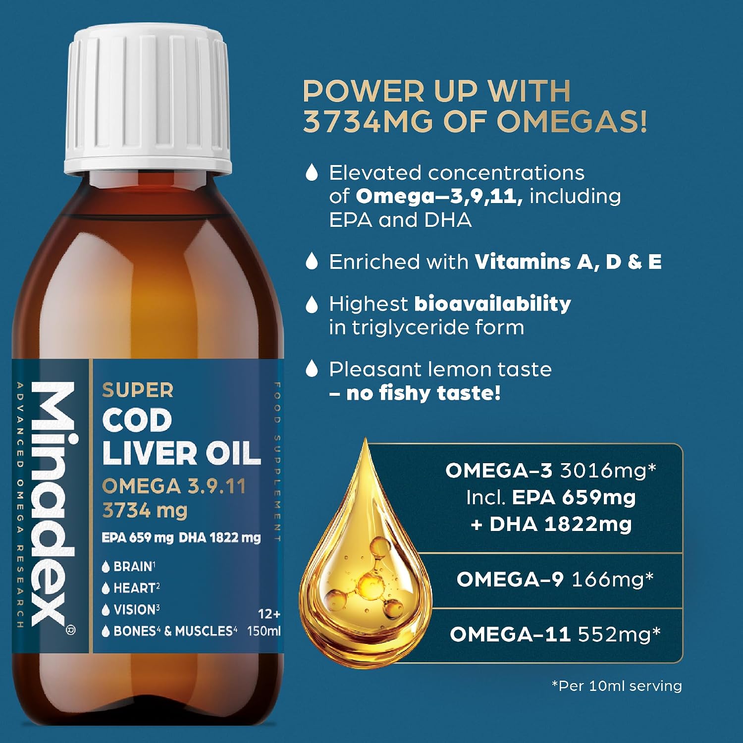 Minadex Super Cod Liver Oil 150ml