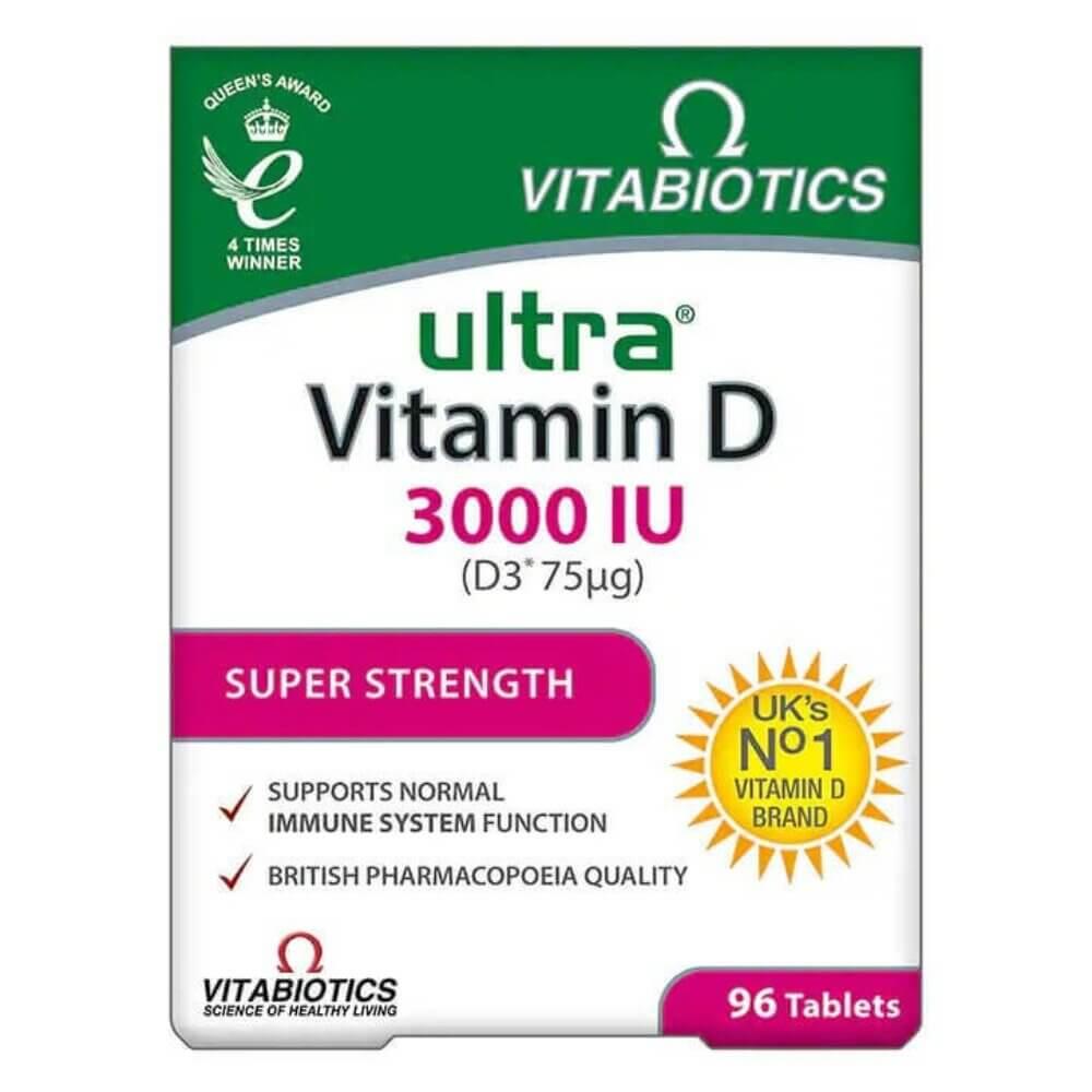 Vitabiotics Ultra Vit D3 3000iu Tabs 96