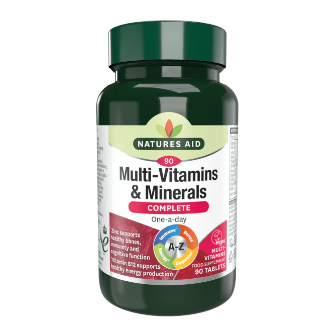 Natures Aid Complete Multi-Vitamins & Minerals (Suitable For Vegetarians & Vegans)