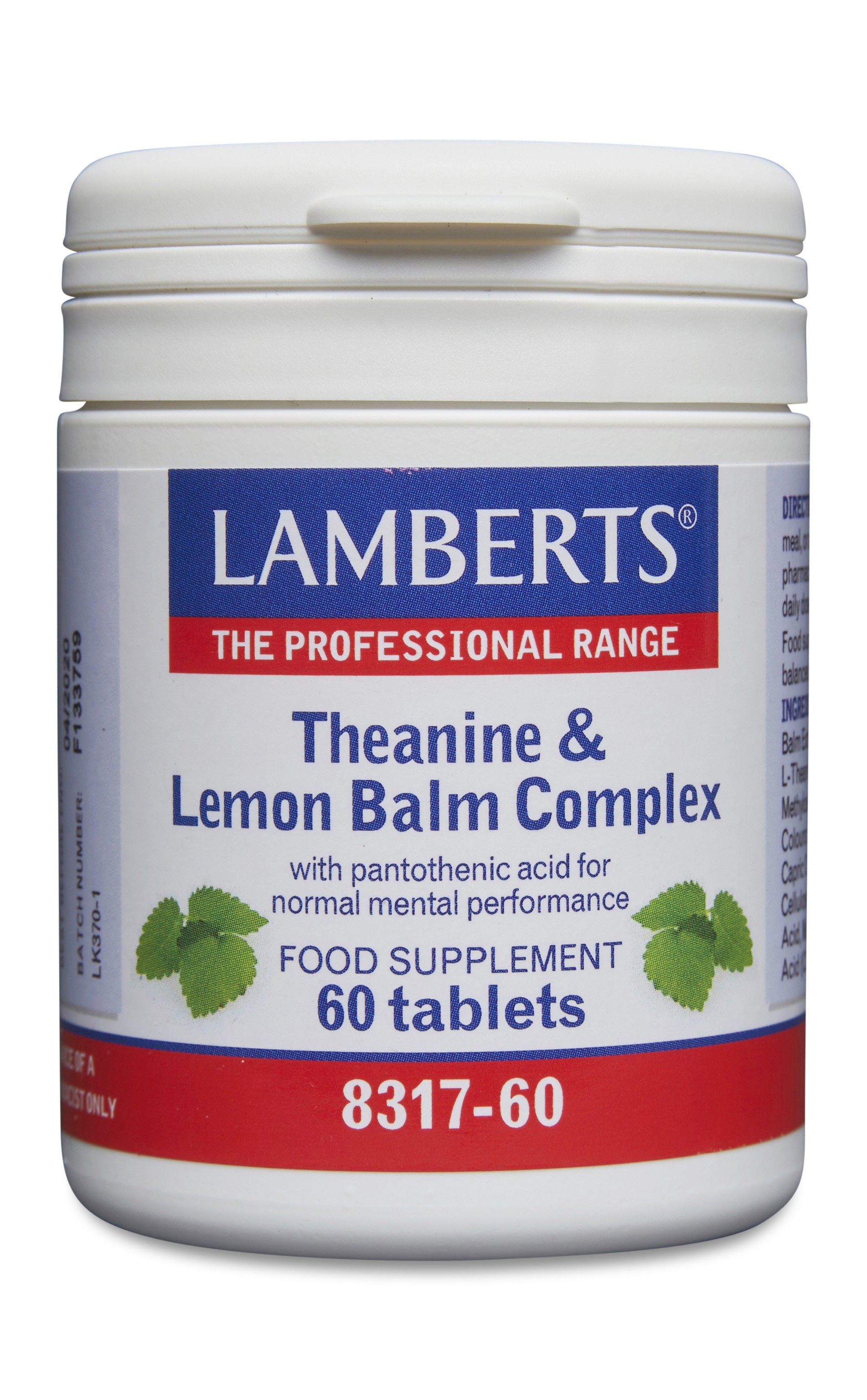 Lamberts Theanine & Lemon Balm Complex