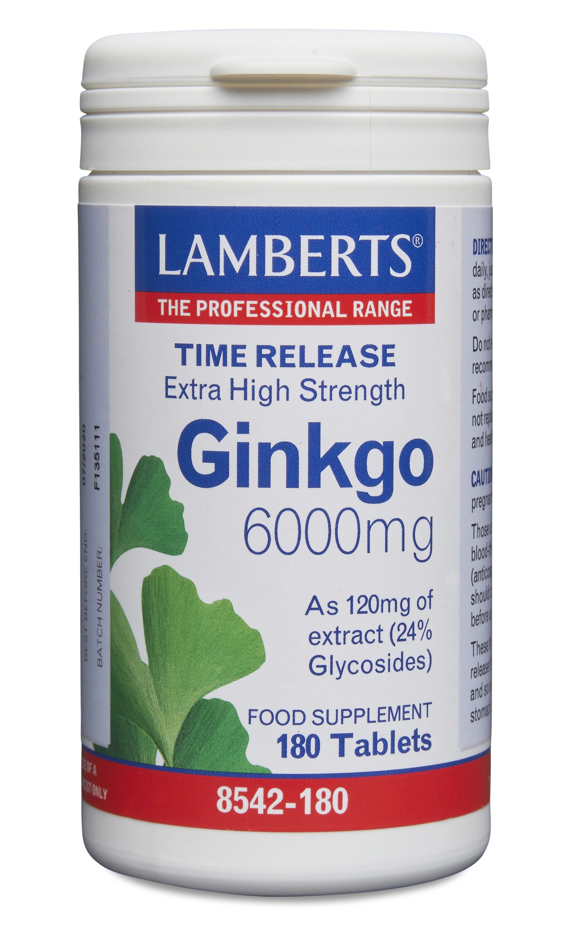 Lamberts Ginkgo 6000mg Extra High Strength