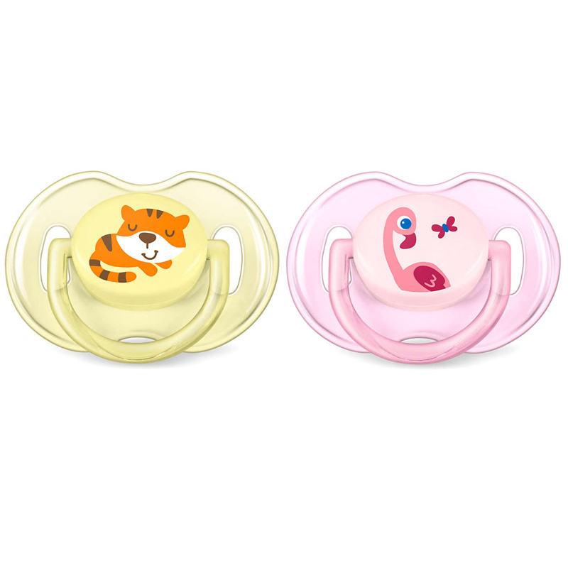 Philips Avent Classic Soothers Tiger & Flamingo 0-6M