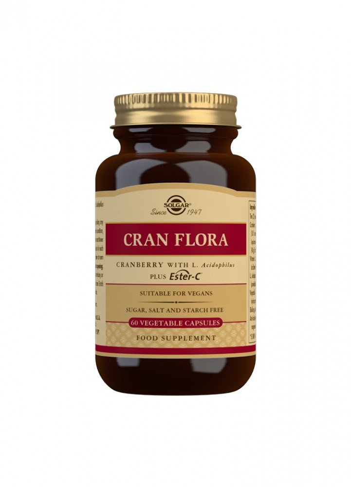 Solgar Cran Flora Cranberry With L. Acidophilus Plus Ester-C®