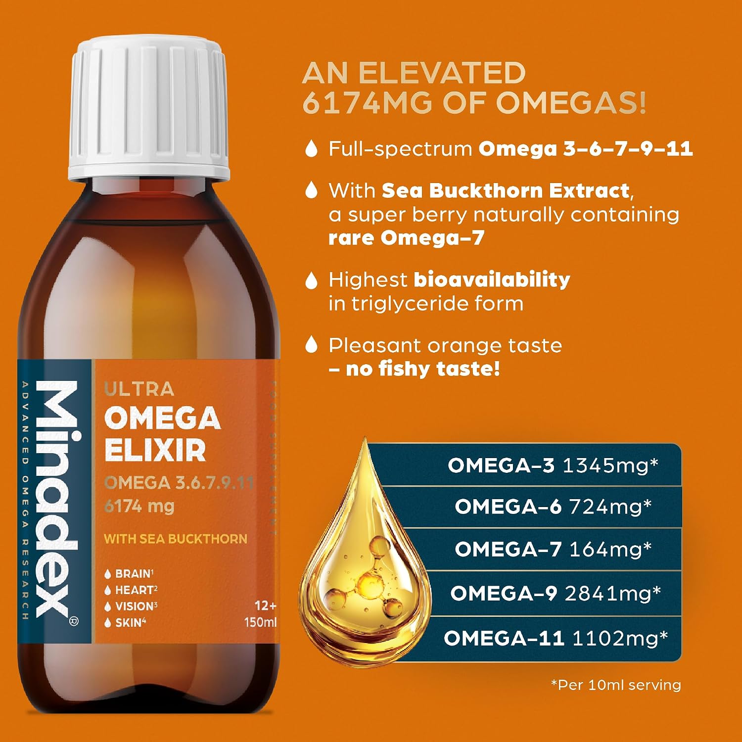 Minadex Omega Elixir Cod Liver Oil 150ml