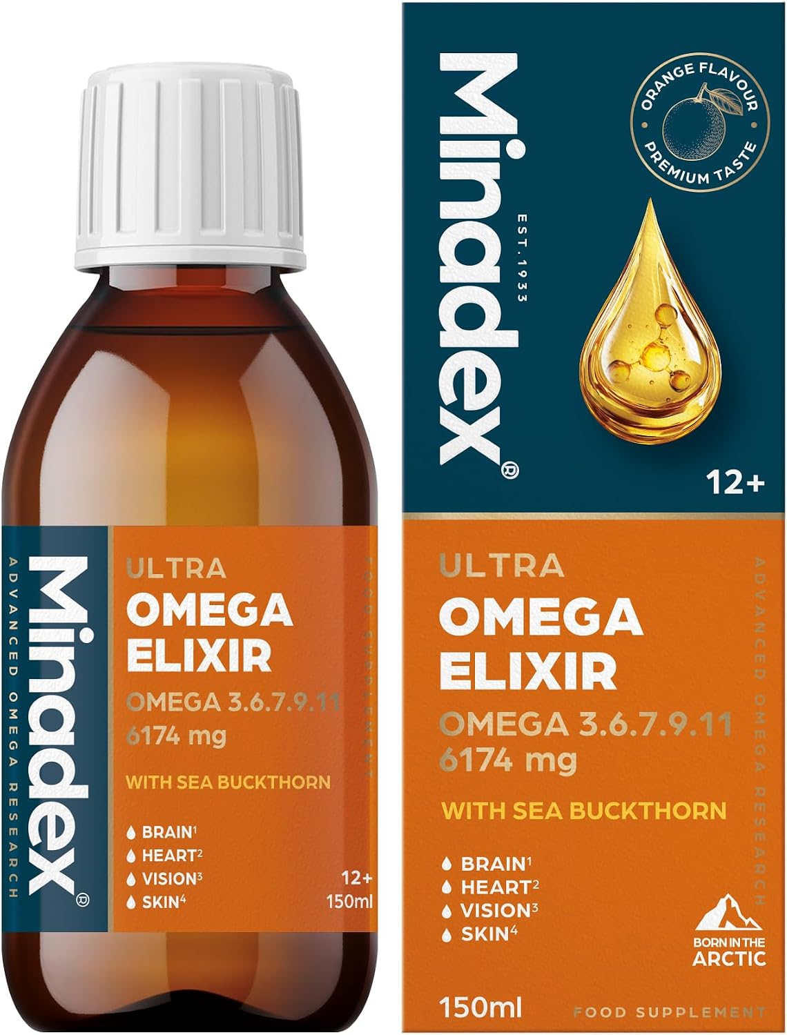Minadex Omega Elixir Cod Liver Oil 150ml