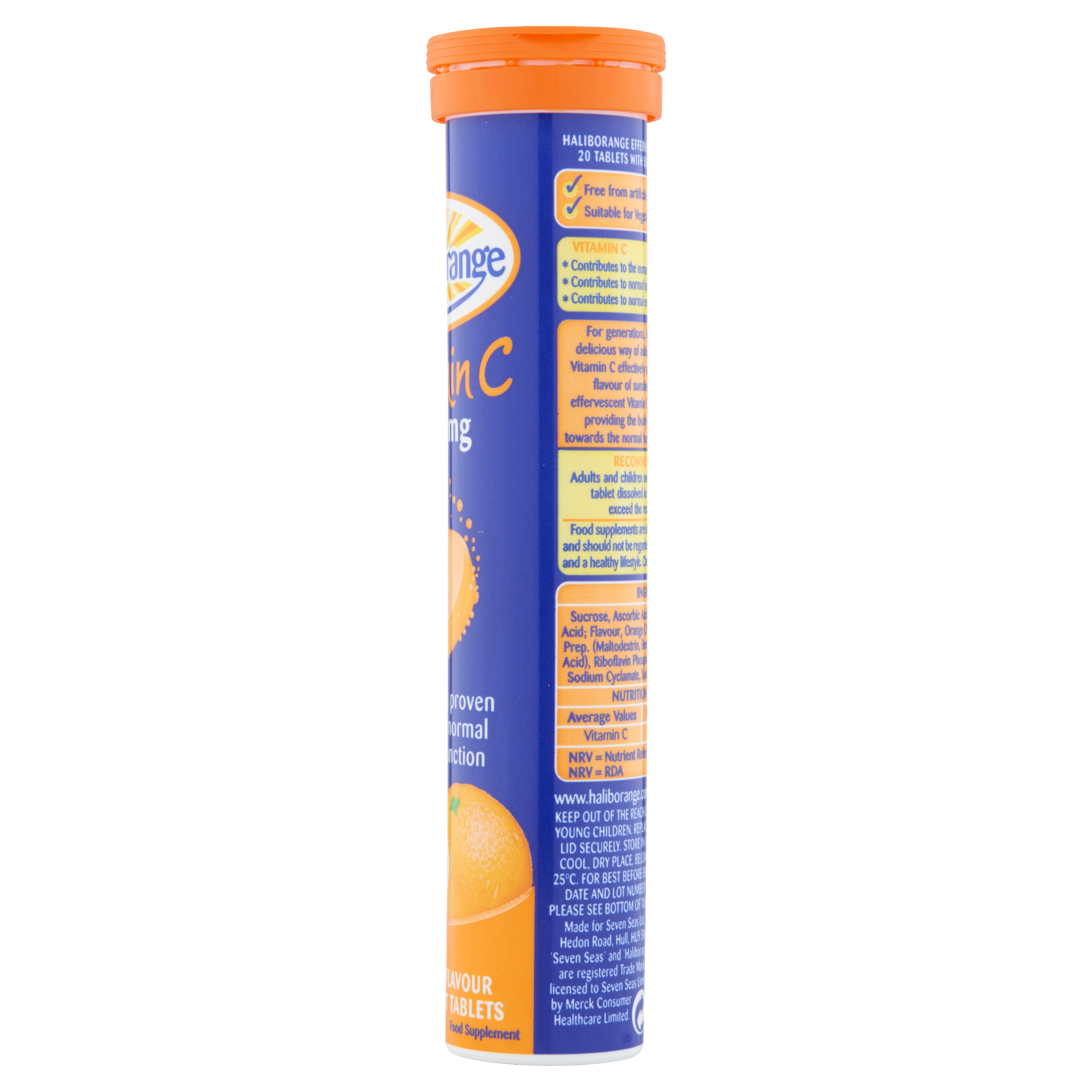 Haliborange Effervescent Vitamin 'C' Orange Flavour Tablets